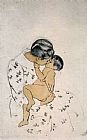 Mary Cassatt Mother's Kiss painting